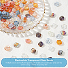 120Pcs 8 Colors Electroplate Transparent Glass Beads EGLA-AR0001-17B-4