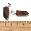 Natural Mahogany Obsidian Pendants G-Z067-07P-17-4