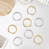 20Pcs 2 Colors 202 Stainless Steel Huggie Hoop Earrings EJEW-BBC0002-35-7