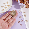 20Pcs Brass Fold Over Clasps KK-ME0004-12G-3