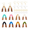 DIY V-shape Dangle Earrings Making Kit DIY-BY0001-42-2