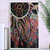 Woven Net/Web with Feather DIY Diamond Painting Kits PW-WGA9507-01-1