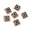 Baking Paint Glass Enamel Beads LAMP-S079-14-2
