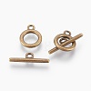 Alloy Toggle Clasps TIBE-EA774Y-AB-RS-1