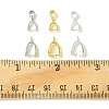 36Pcs 6 Style Grade AA Brass Ice Pick Pinch Bails for Pendant Making KK-FS0001-26-5