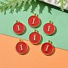 Golden Plated Alloy Enamel Charms LS-ENAM-S118-03I-5