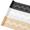 6 Yards 3 Colors Flower Pattern Nylon with Spandex Lace Ribbon OCOR-NB0002-69-1