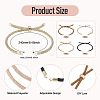4Pcs 4Colors Polyester Cord Bracelet Making MAK-TA0001-43-4