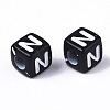 Opaque Acrylic Beads SACR-N002-01N-3