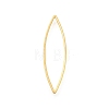 Brass Open Back Bezel Link Rings KK-B152-08B-G-1