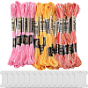 Gorgecraft 30 Skeins 3 Colors 6-Ply Polyester Embroidery Floss OCOR-GF0003-43B-1