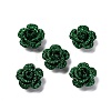 3D Rose Flower Baking Paint Aluminum Beads FIND-L019-01E-1