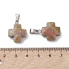 Natural Unakite Pendants G-K359-02P-08-3