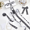 4 Rolls 4 Styles Polyester Ribbons OCOR-WH0077-132-4