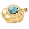 Synthetic Turquoise Pendants STAS-K291-03A-04-2