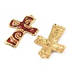 304 Stainless Steel Enamel Rhinestone Big Pendants STAS-L314-09G-01-2