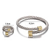 Titanium Steel Wire Twist Bangles & Cuff Rings Sets FS-WG3AC7D-01-2