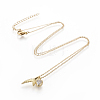 Brass Pendant Necklaces NJEW-I230-05-2
