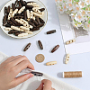 40Pcs 2 Colors Natural Wood Buttons FIND-GF0009-92-3