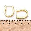 Brass Micro Pave Clear Cubic Zirconia Hoop Earrings EJEW-C182-07D-G-5