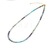 Colorful Natural Lapis Lazuli & Sodalite & Apatite & Dyed Howlite Rondelle Beaded Necklaces for Summer Beach Style CL7611-5-1