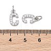SHEGRACE Brass Micro Pave Clear Cubic Zirconia Pendants XGRQ29016-394P-C-3