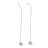 Long Chain with Round Ball Dangle Stud Earrings EJEW-A067-13P-4