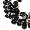 Natural Black Tourmaline Beads Strands G-L649-A03-01-4