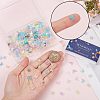 400Pcs 2 Style Transparent Glass Cabochons GGLA-SC0001-15-3