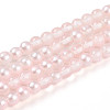Baking Paint Transparent Glass Beads Strands DGLA-N011-4mm-03-1