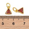 Brass Pave Cubic Zirconia Charms CU-CBA3D67-10G-04-3