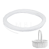 90M Round Plastic Rattan Cord OCOR-WH0077-134C-1