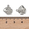 304 Stainless Steel Charms STAS-P433-14A-P-3