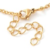 304 Stainless Steel Cable Chain Cat Claw Pendant Necklaces for Women NJEW-Z046-02G-3