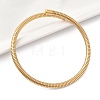 304 Stainless Steel Spring Bangles for Women BJEW-Z086-01G-01-3