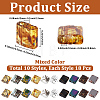 180Pcs 10 Styles Electroplate Glass Seed Beads SEED-PA0001-32-2