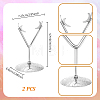 Iron Moon Mineral Rock Display Stands ODIS-WH0030-240P-2