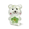 Transparent Resin Little Bear Ornament RESI-S015-01J-1