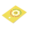 Rectangle Paper Smiling Face Print Gift Tags CDIS-F006-01-3