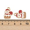 Christmas Themes Alloy Enamel Pendants ENAM-Z023-01G-07-3