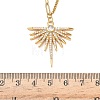 304 Stainless Steel Micro Pave Clear Cubic Zirconia Pendant Necklaces for Women LS-NJEW-Z103-01G-06-5