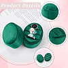 Oval Shape Velvet Rings Storage Gift Boxes CON-WH20001-06B-6