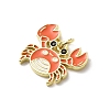Brass Enamel Pendants KK-P338-03B-G-2