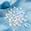120Pcs 6 Colors Transparent Acrylic Rabbit Head Beads and 1 Roll Elastic Crystal Thread DIY-SC0016-22-4