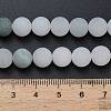 Natural Tianshan Cui Quartzite Beads Strands G-G305-A02-8mm-5