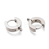 304 Stainless Steel Huggie Hoop Earrings Findings X-STAS-I167-01C-P-2