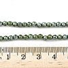 Electroplate Synthetic Magnetic Hematite Beads Strands G-A263-B01-02B-4