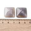 Natural Gray Agate Cabochons G-K348-05-3