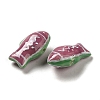 Handmade Printed Porcelain Beads PORC-E015-17H-2