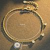 925 Sterling Silver Micro Pave Cubic Zirconia Blue Evil Eye Charm Bracelets for Men Women SG3284-2-2